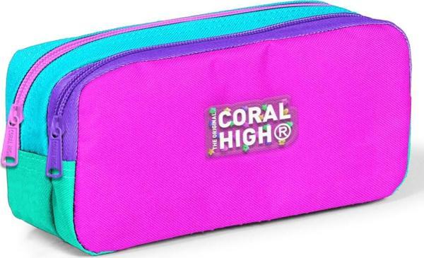 Coral High Kids Çok Renkli İki Bölmeli Kalem Çantası 12117 - Image 1