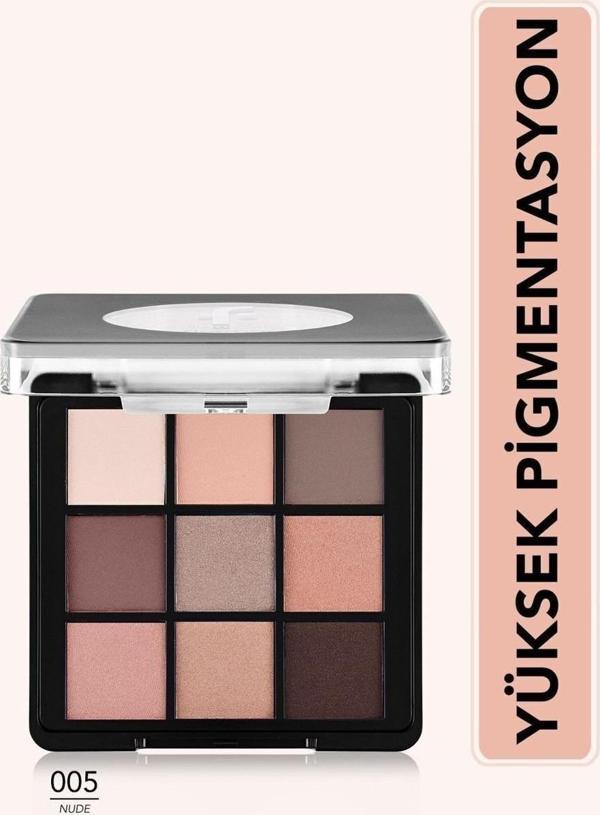 Flormar Eyeshadow Palet 9 Lu Far 005 Nude Dude - Image 1
