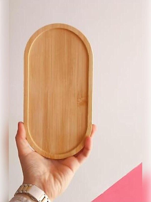 Babylondy Ahşap Bambu Yağdanlık Altlığı Sunumluk (Çok Amaçlı) - Image 1