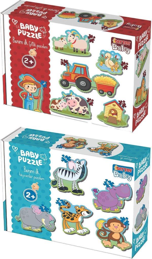 Dıytoy Baby Puzzle Ilk Hayvanlarım Ve Ilk Çiftlik Puzzlem Seti - Image 1