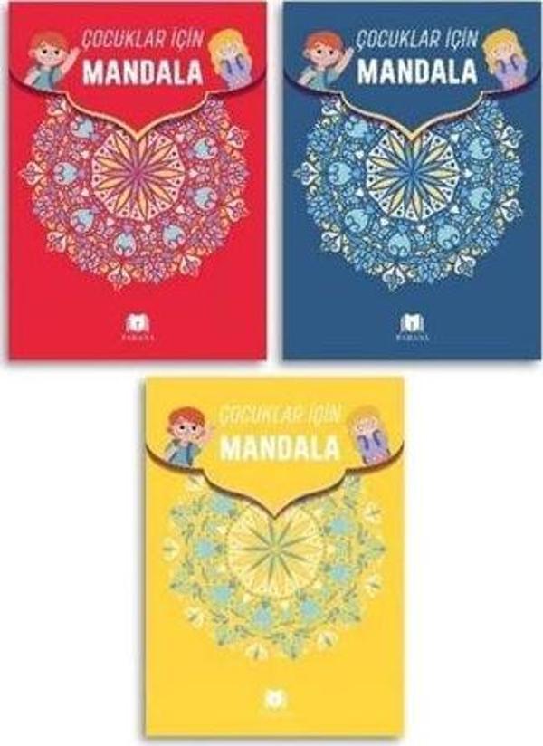 Çocuklar İçin Mandala Seti - 3 Kitap Takım - Parana - Image 1