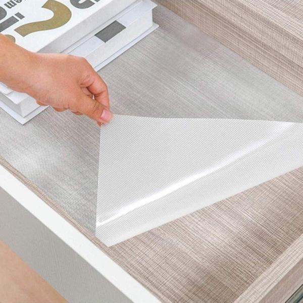 Herbert Weber Kaymaz Dolap Içi Şeffaf Çekmece Içi Raf Örtüsü Buzdolabı Mutfak Kullanımına Uygun 45Cm X 10 Metre - Image 1