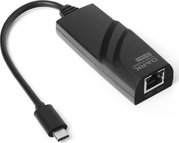 Dark DK-AC-U31XGLAN USB3.1 Type-C - 10-100-1000 Gigabit LAN Ethernet Ağ Dönüştürücü - Image 1