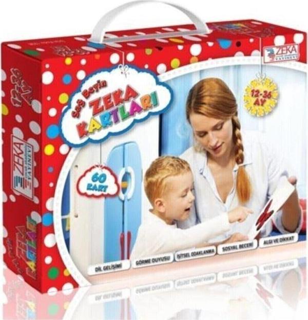 Yükselen Zeka Yayınları 12-36 Ay Bebek Zeka Kartları (Dil Gelişimi, Işitsel Dikkat, Sosyal Beceri, Görme Duyusu) - Image 1