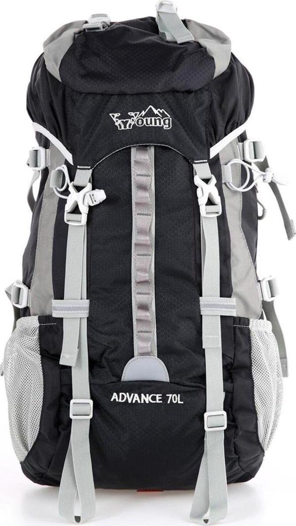 Young Unisex 70 Lt Dağcı Sırt Çantası 40199 Siyah - Image 1