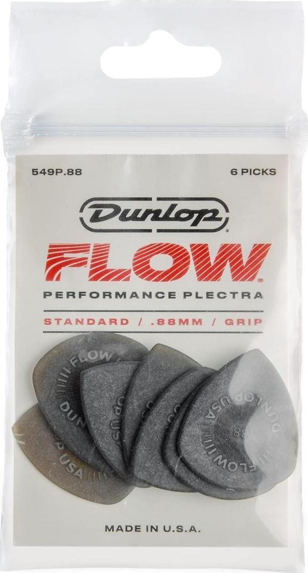 Jim Dunlop 549P.88 Gitar Penası Flow Standard 6'lı Paket Pena (0.88 mm) - Image 1