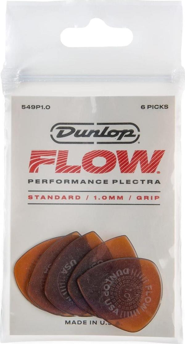 Jim Dunlop 549P1.0 Gitar Penası Flow Standard 6'lı Paket Pena (1.0 mm) - Image 1