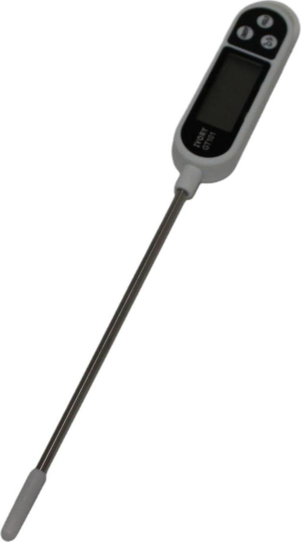 24 cm Uzun Problu Dijital Gıda Termometre Kalem Tip Mutfak Yemek Sıcaklık Ölçme Cihazı Süt Mama Çorba Termometresi - Image 1
