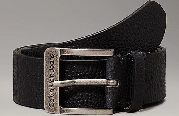 Calvin Klein  Erkek Siyah Deri Kemer - Image 1