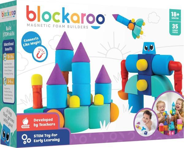 Blockaroo Magnetic Foam Blocks Large - Castle 35 Parça - Image 1