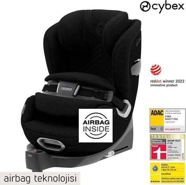 Cybex Anoris T İsize (Deep Black) Dünyanın İlk Airbagli Oto Koltuğu) 9-21 Kg - Image 1