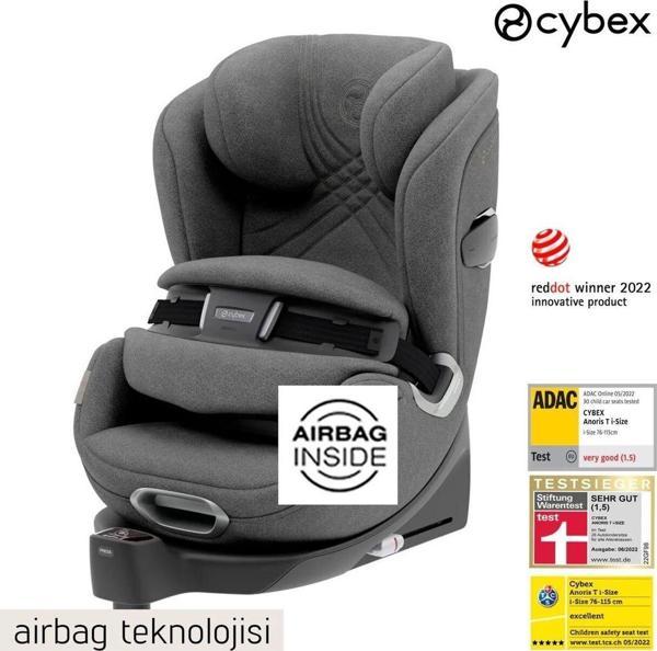 Cybex Anoris T İsize (Soho Grey) Dünyanın İlk Airbagli Oto Koltuğu , 9-21 Kg - Image 1