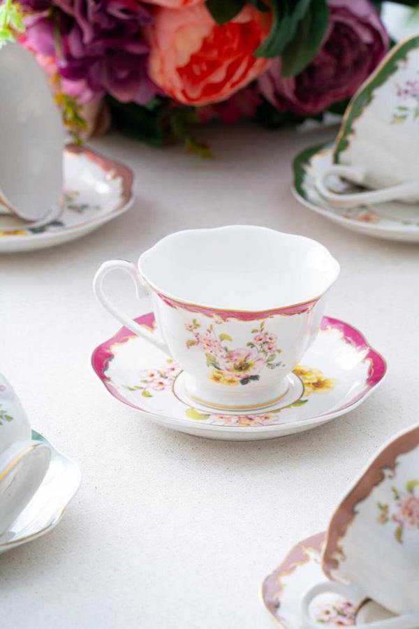 Acar Clara 6 Kişilik Çay-Nescafe Fincanı Takımı SYT-06065 Karışık - Image 1