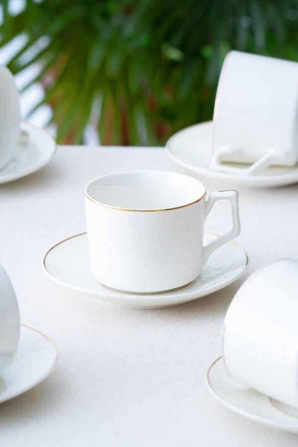 Acar Deborah Gold 6 Kişilik Çay-Nescafe Fincanı Takımı SYT-06066 - Image 1