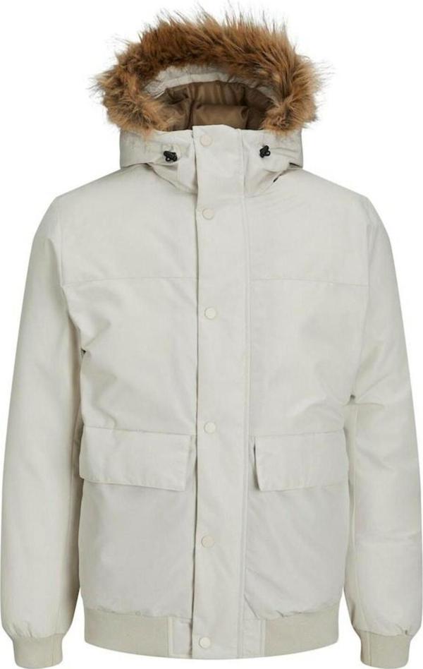 Jack&Jones Hamp Bomber Moonbeam Erkek Mont 12236822 - Image 1