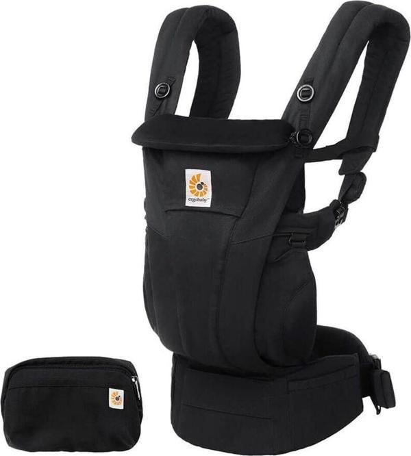 Ergobaby Omni Dream Softtouch % 100 Pamuk , 0-4 Yaş , 4 Pozisyonlu Kanguru , Yeni Doğan Ve Küçük Çoçuklar Onyx Black - Image 1