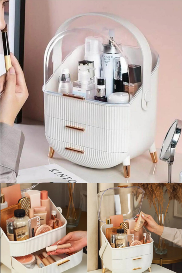 Çok Amaçlı Çekmeceli Makyaj Kozmetik Banyo Ofis Masa Düzenleyici Organizer - Image 1