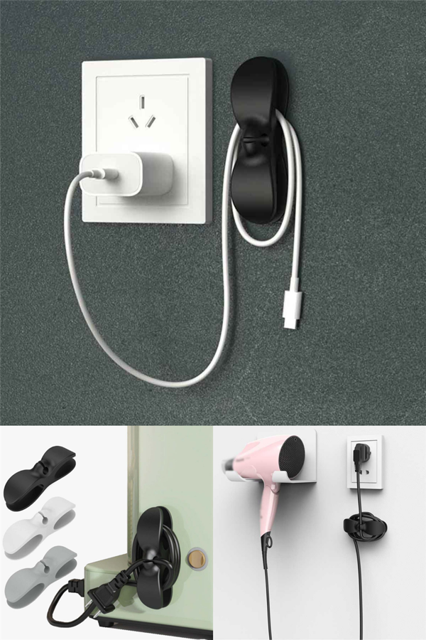 Yapışkanlı Airfryer Kablo Düzenleyici Çok Amaçlı Kablo Tutucu Kablo Toparlayıcı (2 ADET) - Image 1