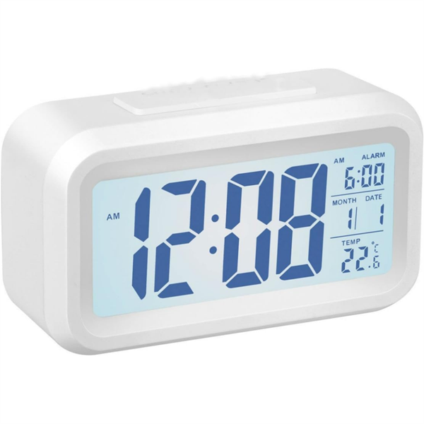 Dekoratif Renkli Masaüstü Alarm Sıcaklık Tarih Ölçer Led Işıklı Dijital Çalar Saat - Image 1