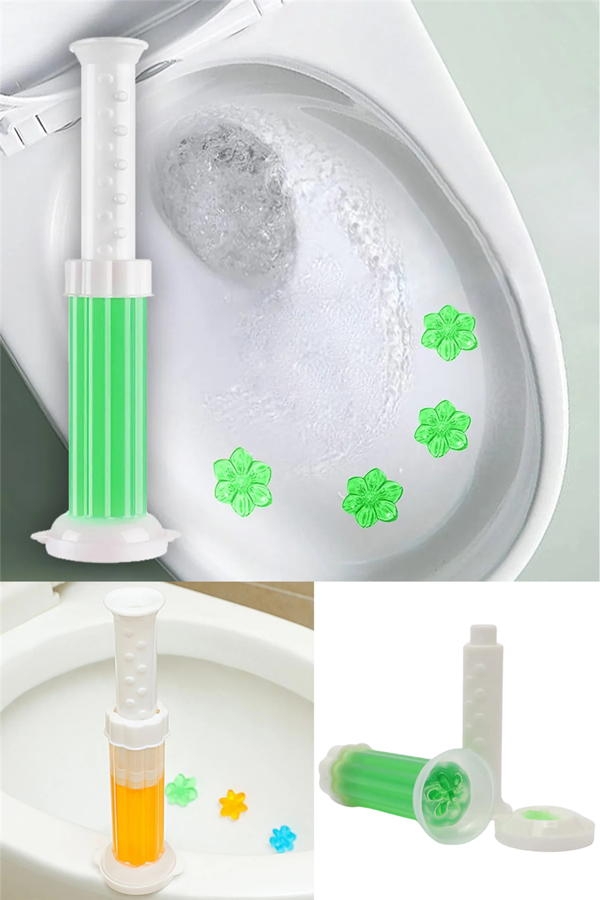 Yeşil Tuvalet Temizleme Jeli Klozet Banyo Koku Giderici Damga Seti Desenli Koku Giderici Wc Jeli - Image 1