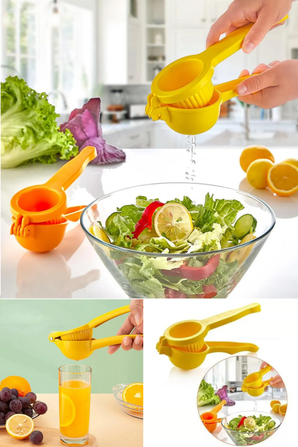 Plastik Pratik Narenciye Limon Portakal Meyve Sıkacağı Büyük Boy Mutfak Aparatı - Image 1