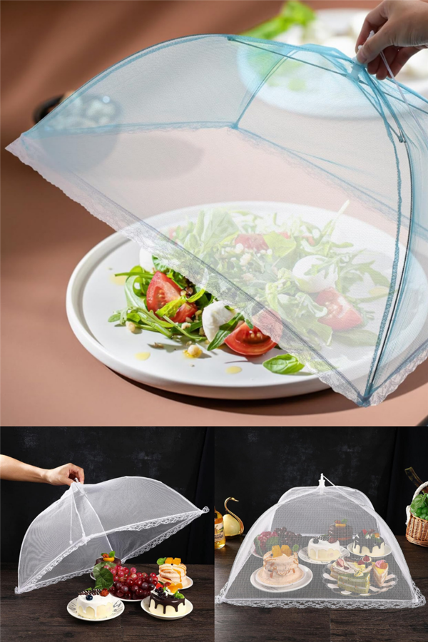 Gıda Koruyucu Şemsiye Yiyecek Sinek Koruyucu Tül Cibinlik 65 cm * 65 cm - Image 1