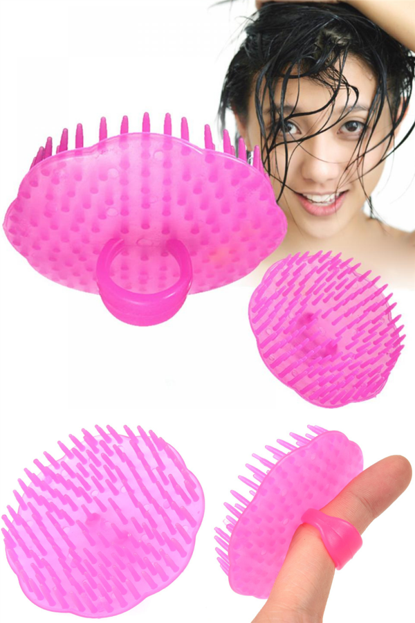 Saç Fırçası Mini Pratik Saç Masaj Fırçası Kafa Derisi Masaj Fırçası Ve Mini Saç Yıkama Aparatı - Image 1