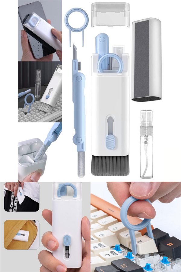 7 In 1 Çok Fonksiyonlu Ekran Bilgisayar Laptop Klavye Telefon Kamera Airpods Araç Temizleyici Kit - Image 1