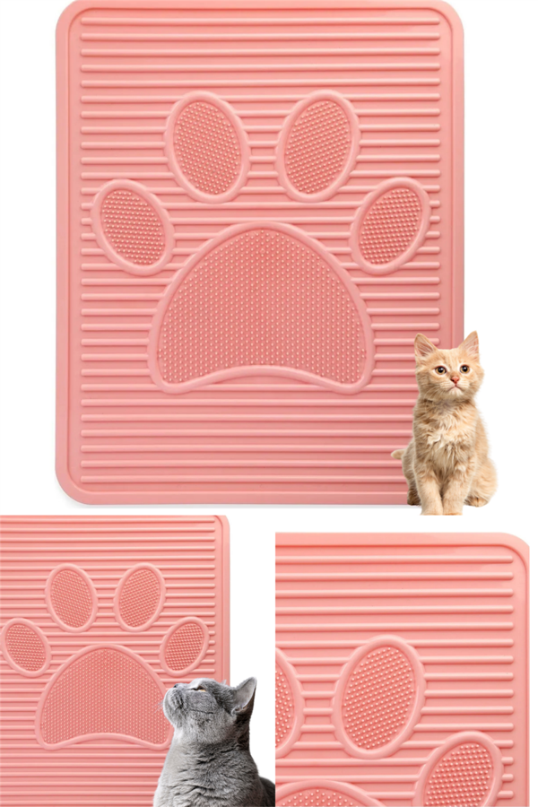 Kedi Tuvalet Önü Paspası Kedi Kumu Paspası Kedi Mama Önü Paspası Evcil Hayvan Paspası - Image 1