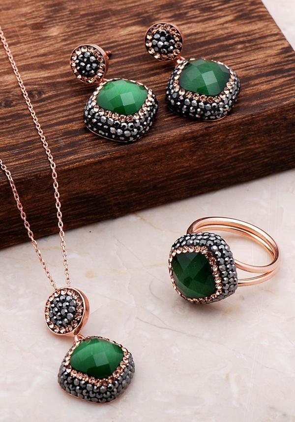 Opal Rose Gümüş Set 2067 - Image 1
