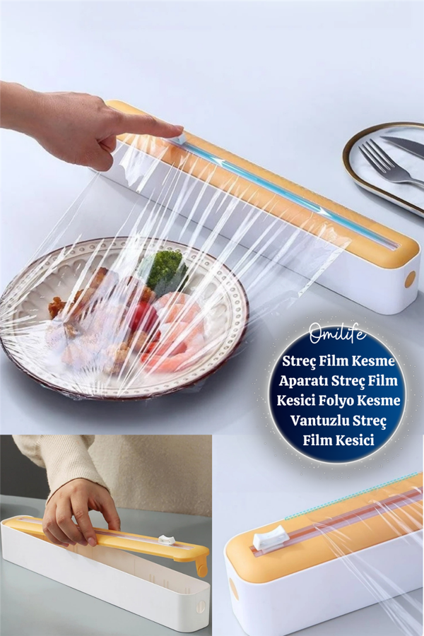 Streç Film Kesme Aparatı Streç Film Kesici Folyo Kesme Vantuzlu Streç Film Kesici - Image 1
