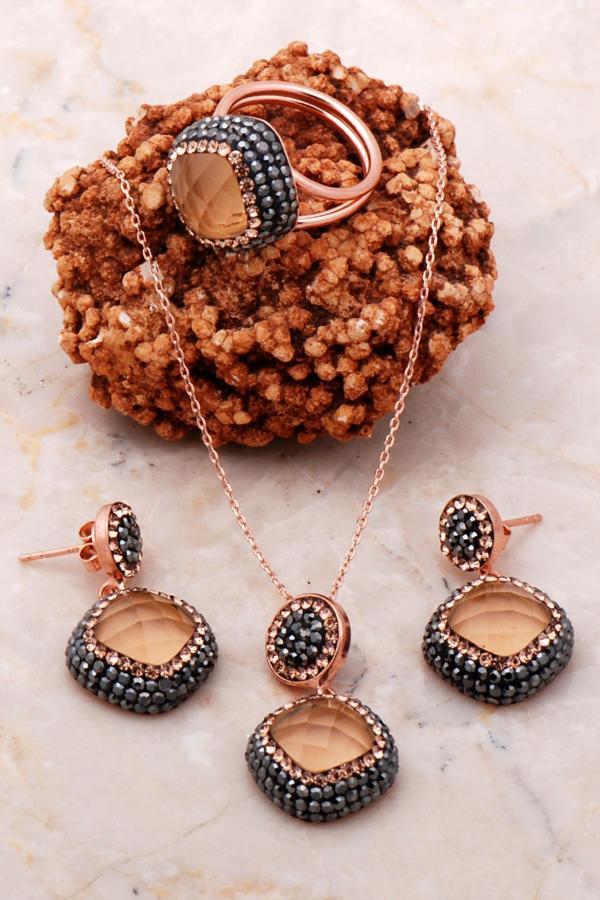 Rose Gümüş Topaz Set 2187 - Image 1