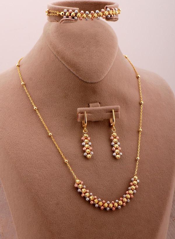 Tasarım Renkli Dorissa Gümüş Set 2726 - Image 1
