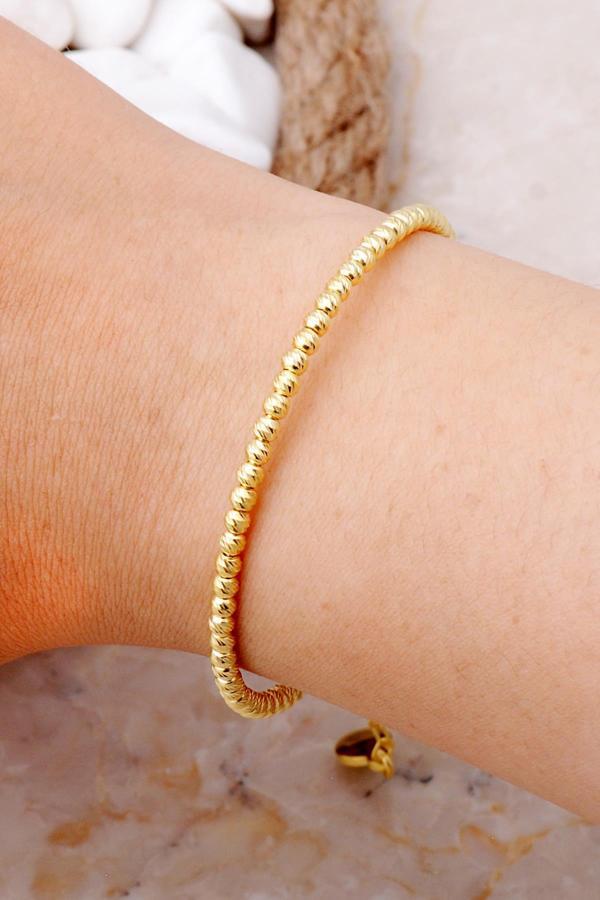 Dorissa Tasarım Altın Yaldızlı Gümüş Bilezik 4017 - Image 1