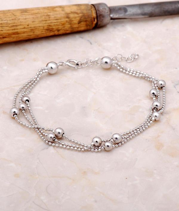 Dorissa Üç Sıra Gümüş Bileklik 3380 - Image 1