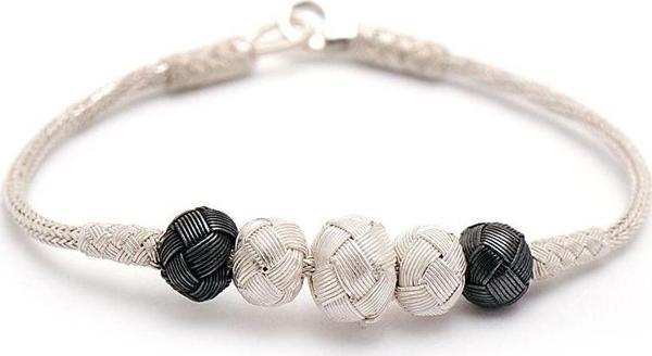 Kazaziye El Sarması Gümüş Bileklik 170 - Image 1