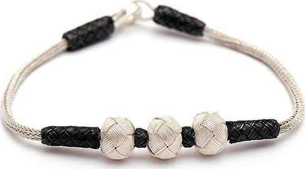 Kazaziye El Sarması Gümüş Bileklik 171 - Image 1