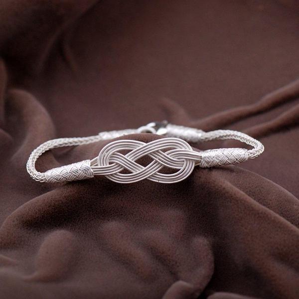 Kazaziye El Sarması Gümüş Bileklik 2084 - Image 1