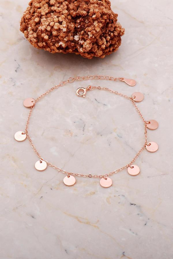 Pullu Rose Gümüş Bileklik 3736 - Image 1