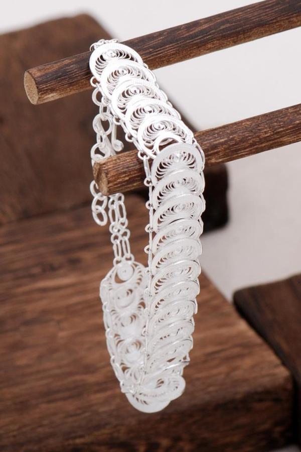 Telkari Tasarım Gümüş Bileklik 1198 - Image 1