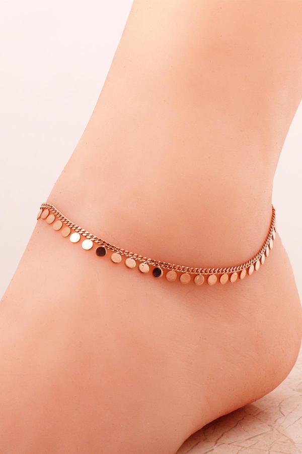 Pullu Rose Gümüş Halhal 230 - Image 1