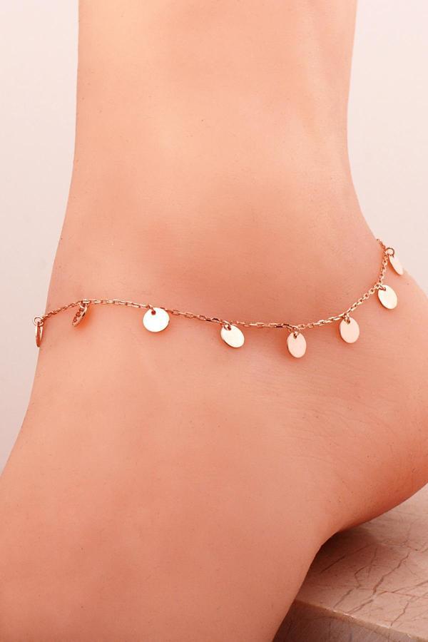 Pullu Rose Gümüş Halhal 332 - Image 1
