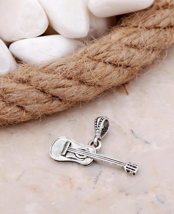 Minimal Gitar Gümüş Kolye Ucu 7609 - Image 1