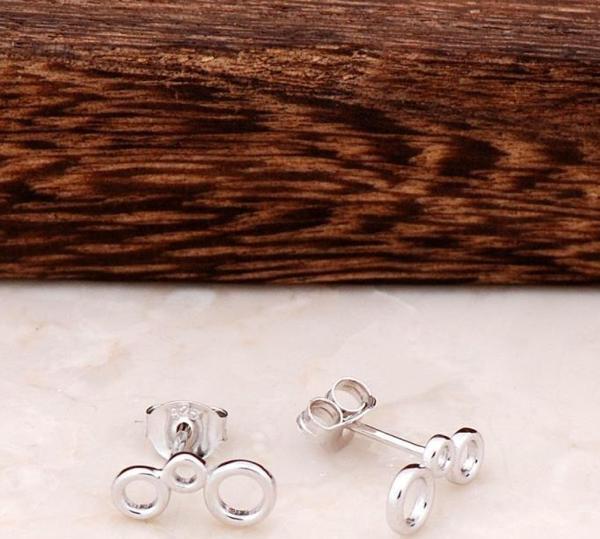 Halka Tasarımlı Gümüş Küpe 4330 - Image 1