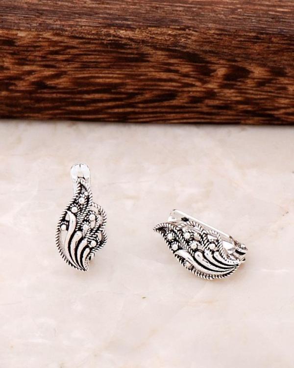 Telkari İşlemeli Gümüş Küpe 4389 - Image 1