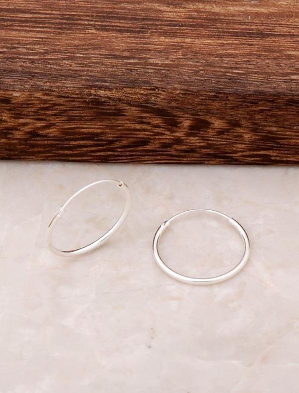 Gümüş Halka Küpe 4515 - Image 1