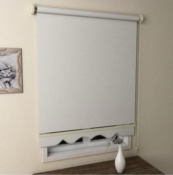 Hlmstor Stor Perde Pl-02 Ekru Renk, Alüminyum Kasalı, Etekli Veya Eteksiz - Image 1