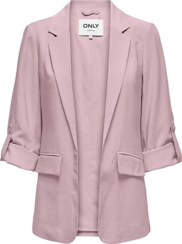 Only Kadın Onlarıs Rahat Kalıp Kolu Katlanabilir Blazer Ceket 15310839 Pudra - Image 1