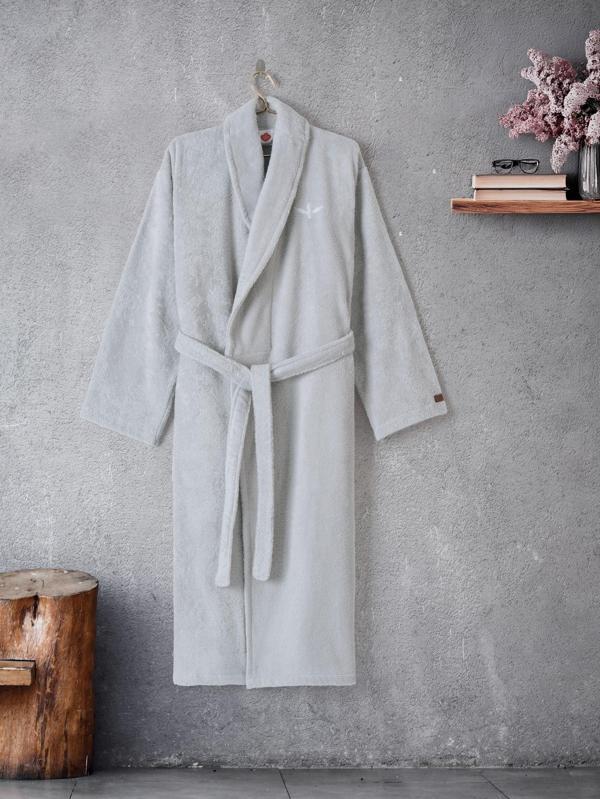 Cotton Box Wellness Bornoz Stone Gri S/M - Image 1