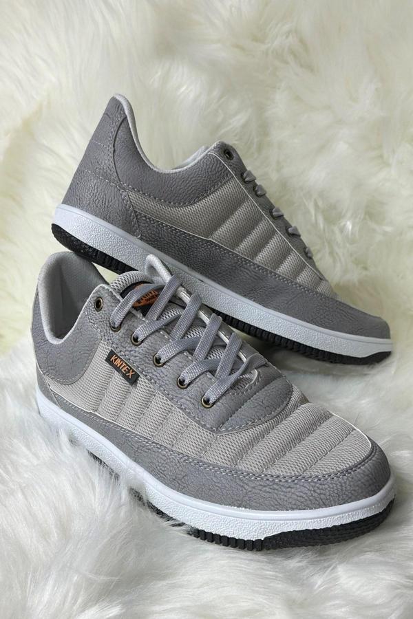 Günlük Erkek Sneaker Bağcıklı Hafif Rahat Fileli Hava Alabilen Yürüyüş Spor Ayakkabısı 014  - Image 1